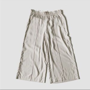 Anthropologie Cloth & Stone Pintuck Tencel Crop Pants